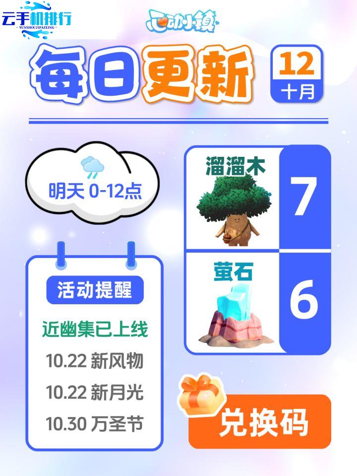 心动小镇 10月12日溜溜木无暇萤石点位指引