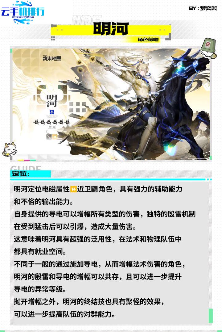 明日方舟终末地V1.6 明河电磁系副C强度前瞻